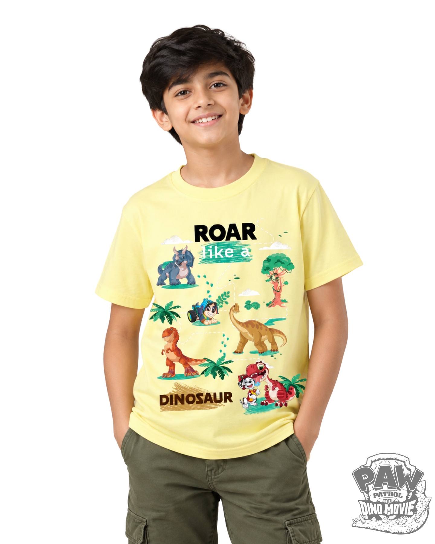 Roar Like a Dinosaur Kids T-Shirt – PAW Patrol Dino Movie©