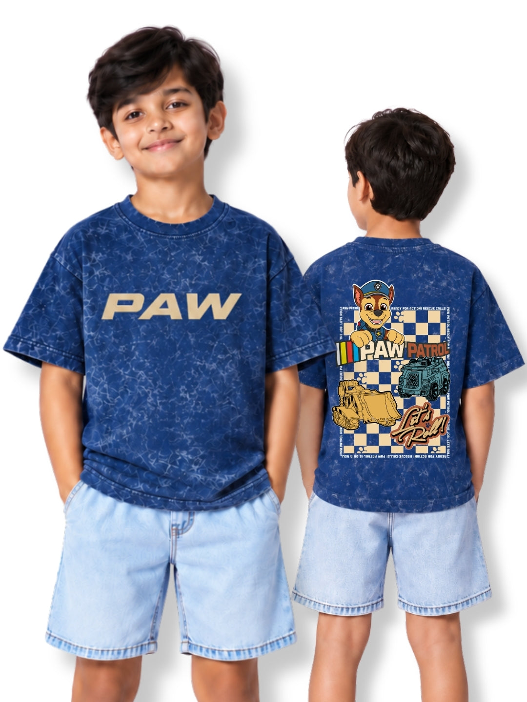 PAW Logo Kids Boys Acid Wash T-Shirt – Paw Patrol©
