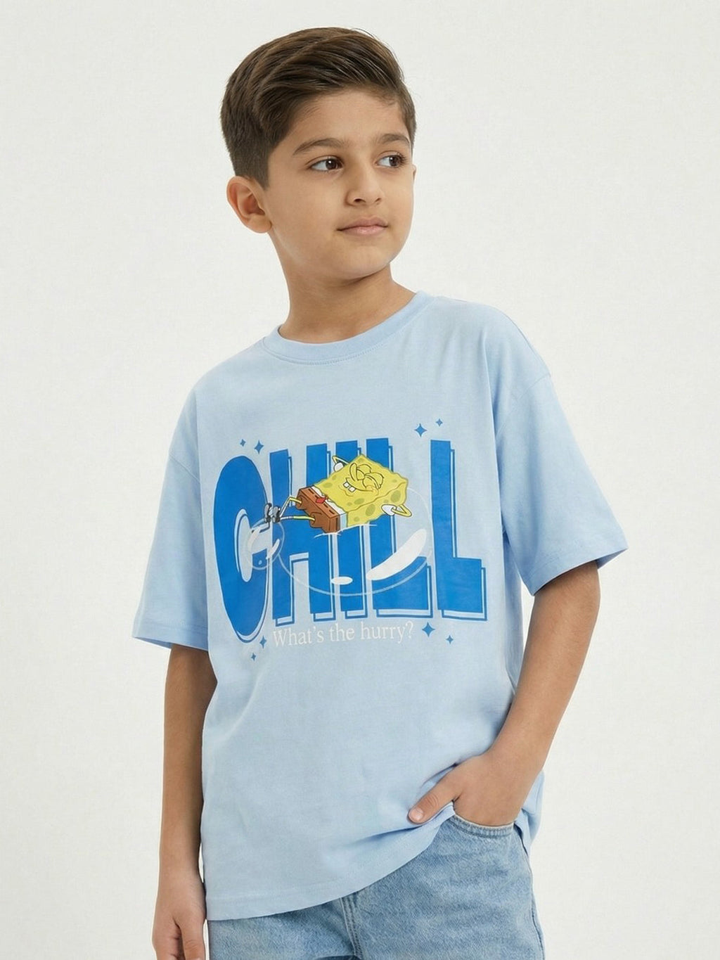 SpongeBob Chill Blue Kids  T-Shirt