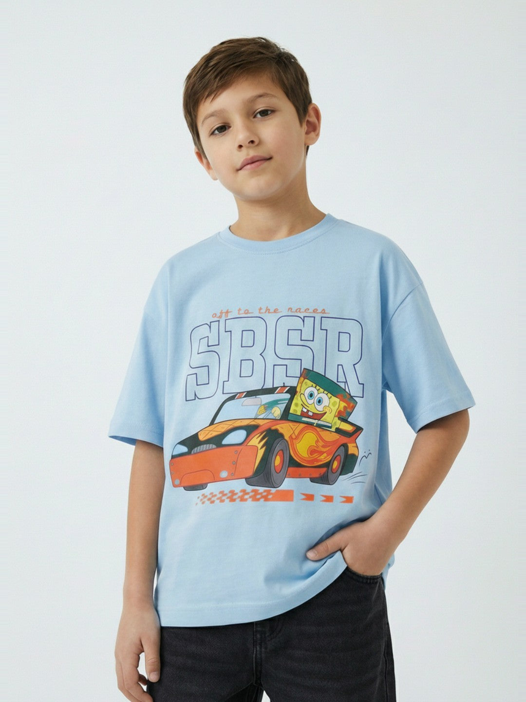 SpongeBob Speedster Blue Kids  T-Shirt