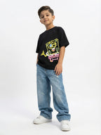 SpongeBob Fun Neon Black Kids  T-Shirt