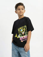 SpongeBob Fun Neon Black Kids  T-Shirt