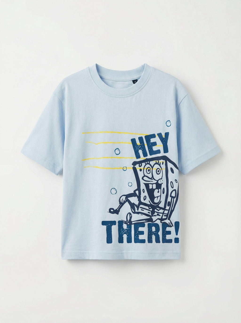 SpongeBob Fun Doodle Light Blue Kids  T-Shirt