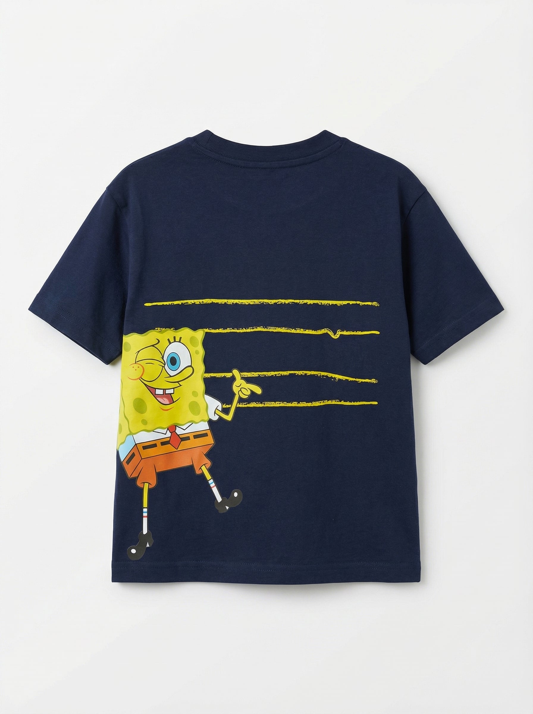 SpongeBob Sup Fishes Navy Kids  T-Shirt