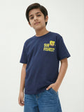 SpongeBob Sup Fishes Navy Kids  T-Shirt
