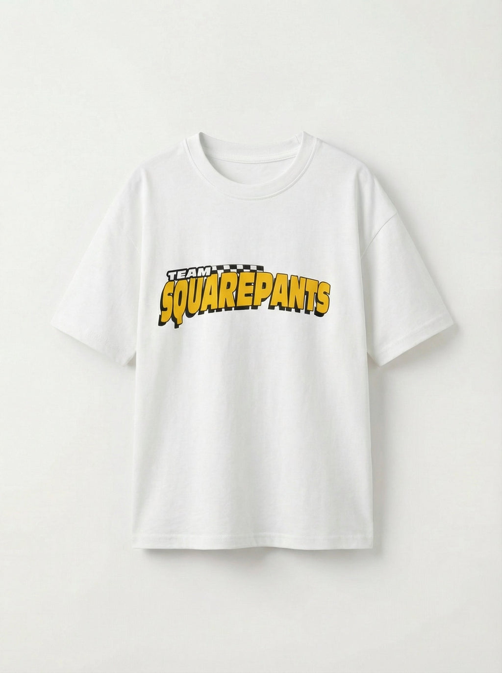 SpongeBob Cycling White Kids  T-Shirt