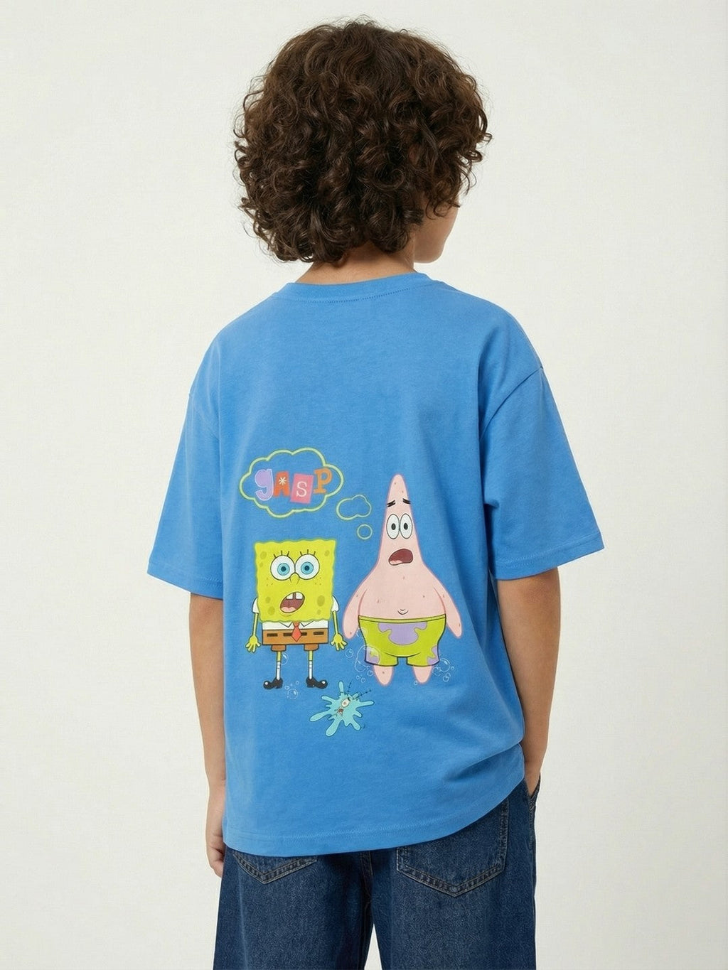 SpongeBob & Patrick OMG Blue Kids  T-Shirt