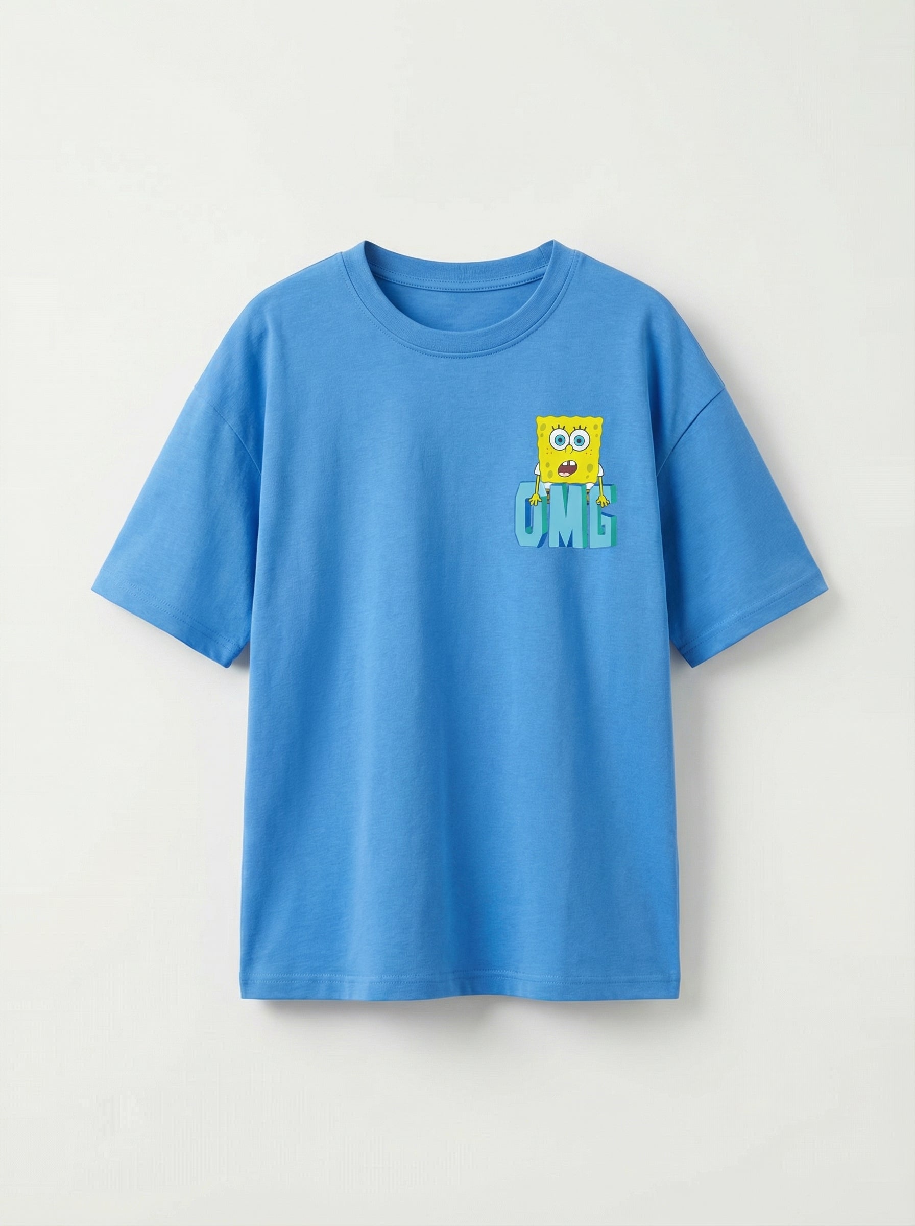 SpongeBob & Patrick OMG Blue Kids  T-Shirt