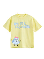 Pastel Yellow SpongeBob Little Dramatic Fun Graphic Kids T-Shirt