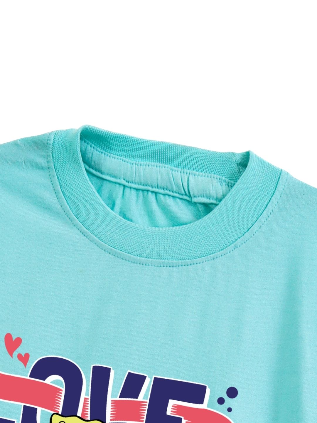 Aqua Blue SpongeBob Love The Look Cool Graphic Kids T-Shirt