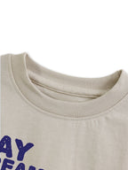 Beige SpongeBob Day Dreamin Cute Graphic Kids T-Shirt
