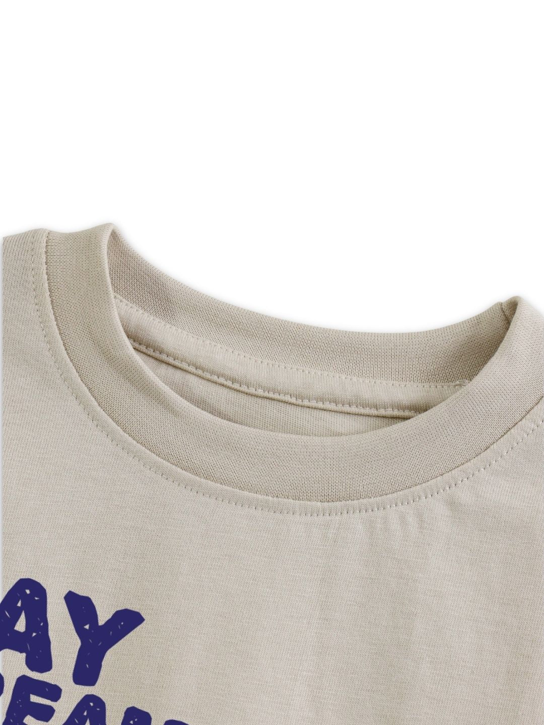Beige SpongeBob Day Dreamin Cute Graphic Kids T-Shirt