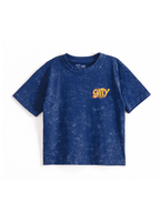 Salty Logo Kids Boys Acid Wash T-Shirt – SpongeBob©