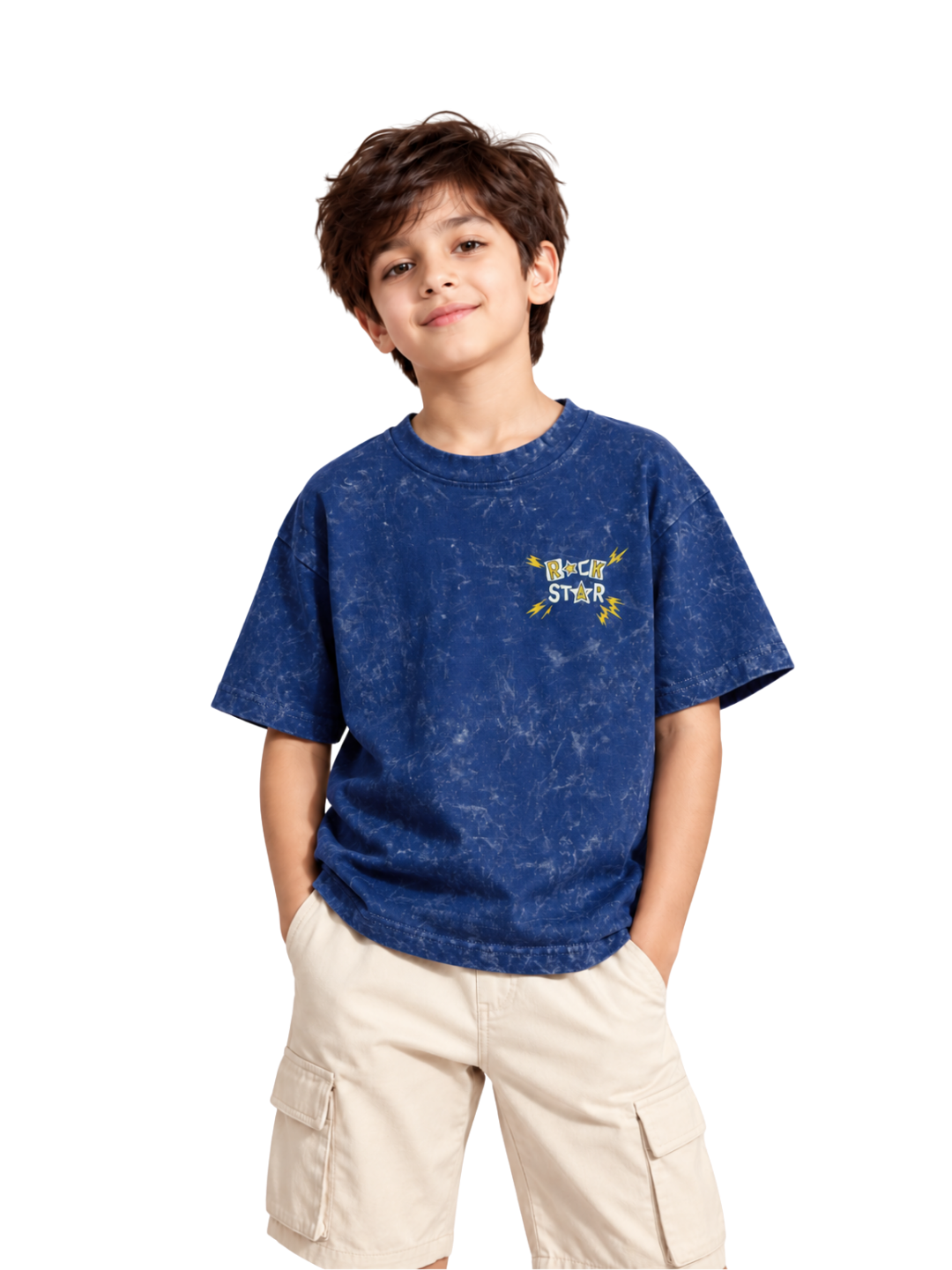 Rock Star Kids Boys Acid Wash T-Shirt – SpongeBob©
