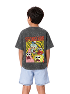 Wassup Pineapple Kids Boys Acid Wash T-Shirt – SpongeBob©