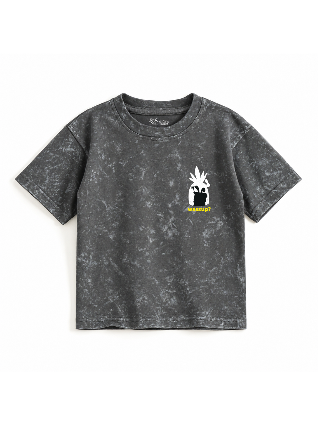 Wassup Pineapple Kids Boys Acid Wash T-Shirt – SpongeBob©