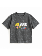 Bae Signal Friends Kids Boys Acid Wash T-Shirt – SpongeBob©