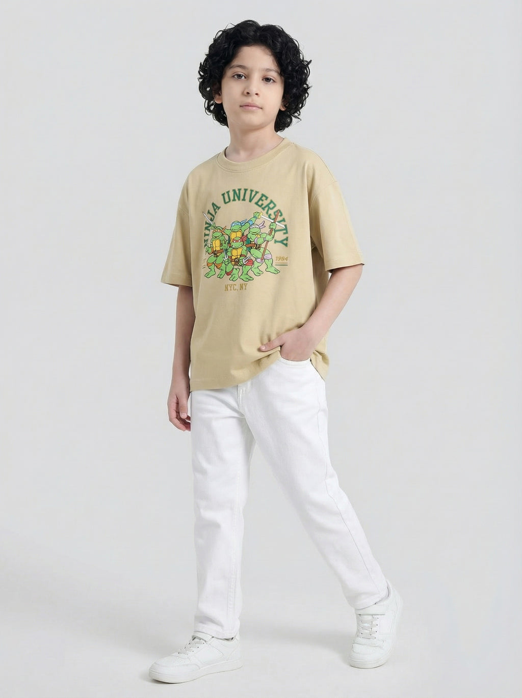 Ninja University Classic Graphic Kids T-Shirt – Ninja Turtles