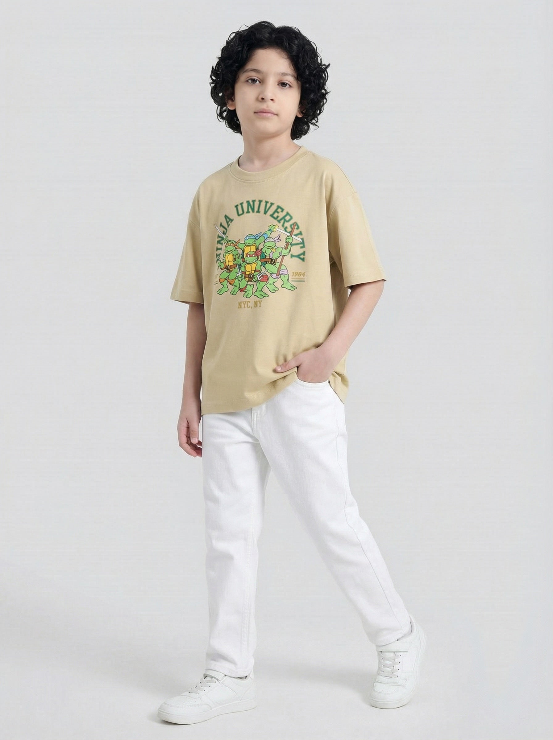 Ninja University Classic Graphic Kids T-Shirt – Ninja Turtles