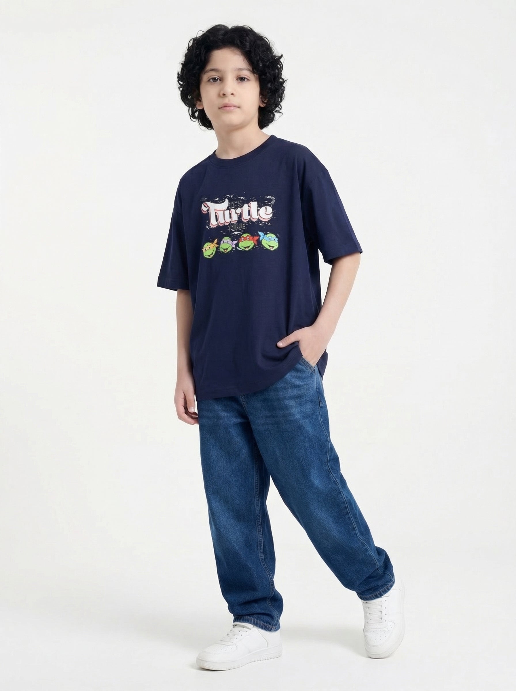 It’s Turtle Time Fun Graphic Kids T-Shirt – Ninja Turtles