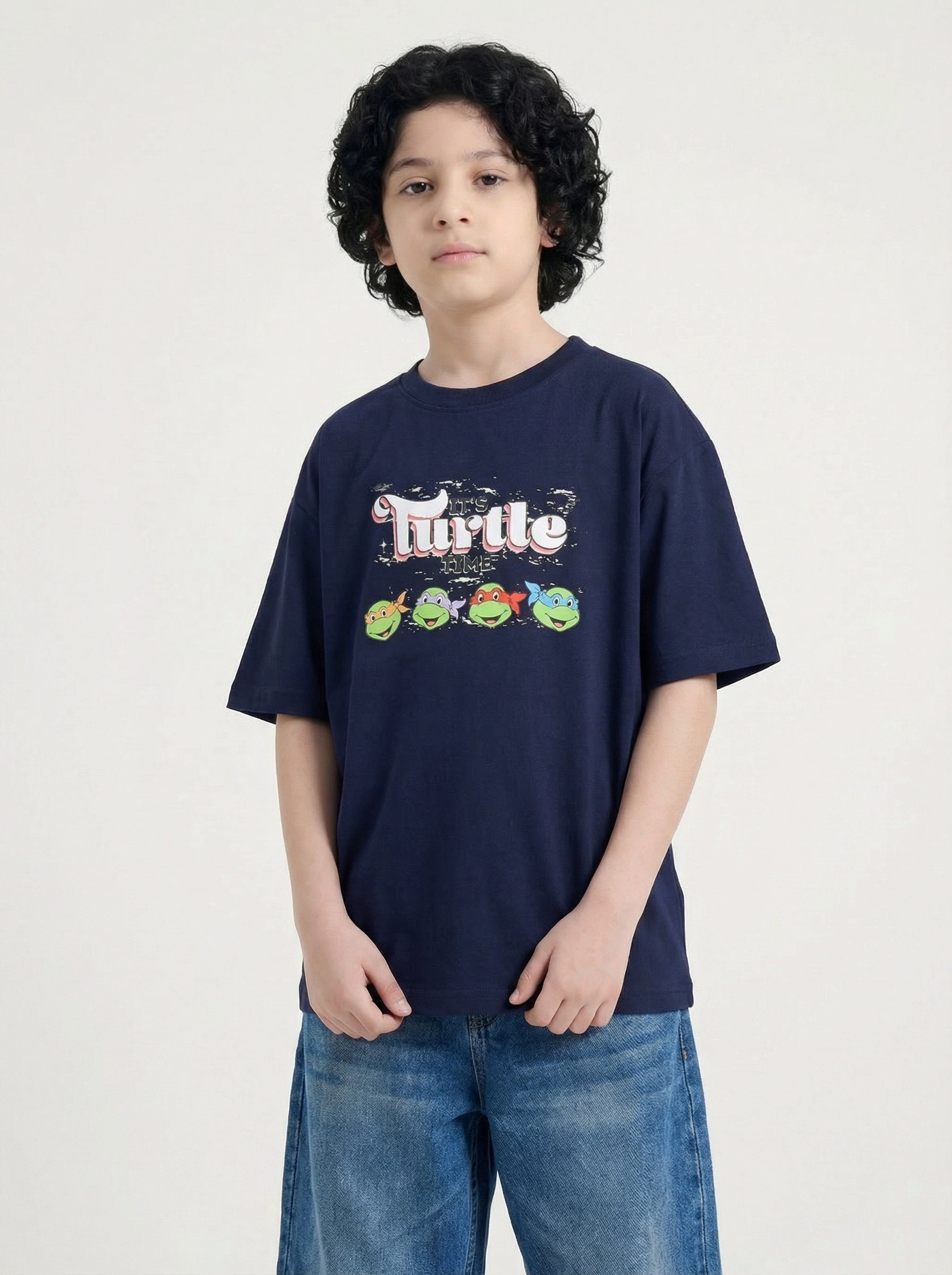 It’s Turtle Time Fun Graphic Kids T-Shirt – Ninja Turtles