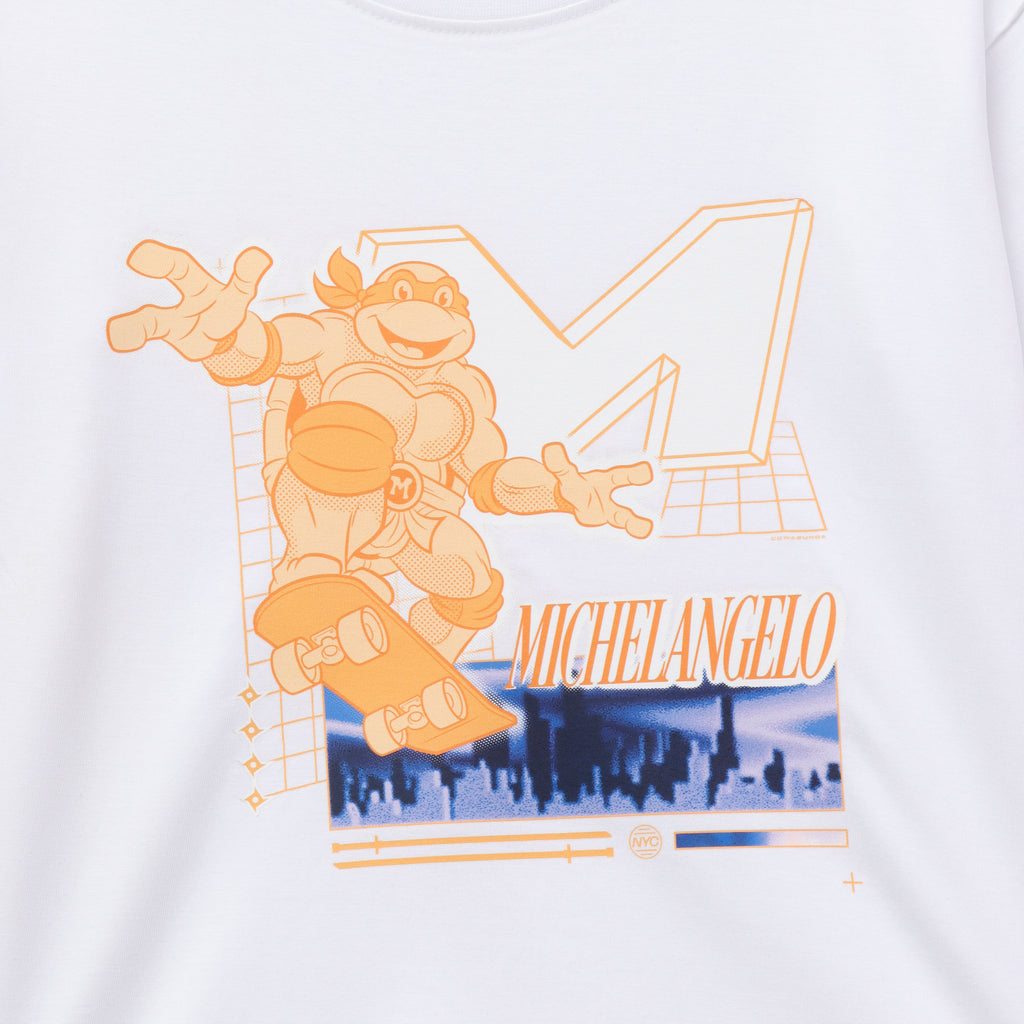 Michelangelo Skate Action Kids T-Shirt – Ninja Turtles