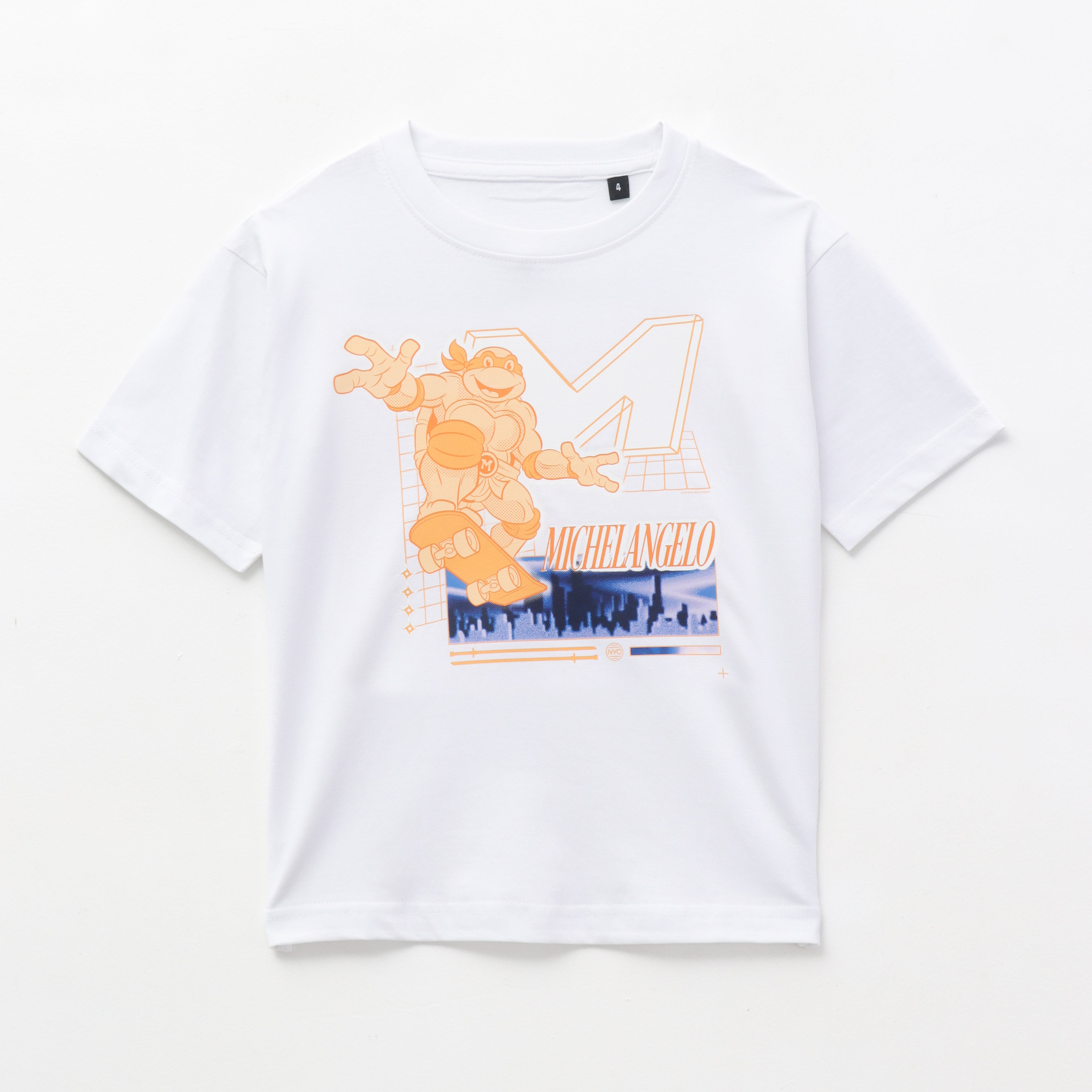 Michelangelo Skate Action Kids T-Shirt – Ninja Turtles