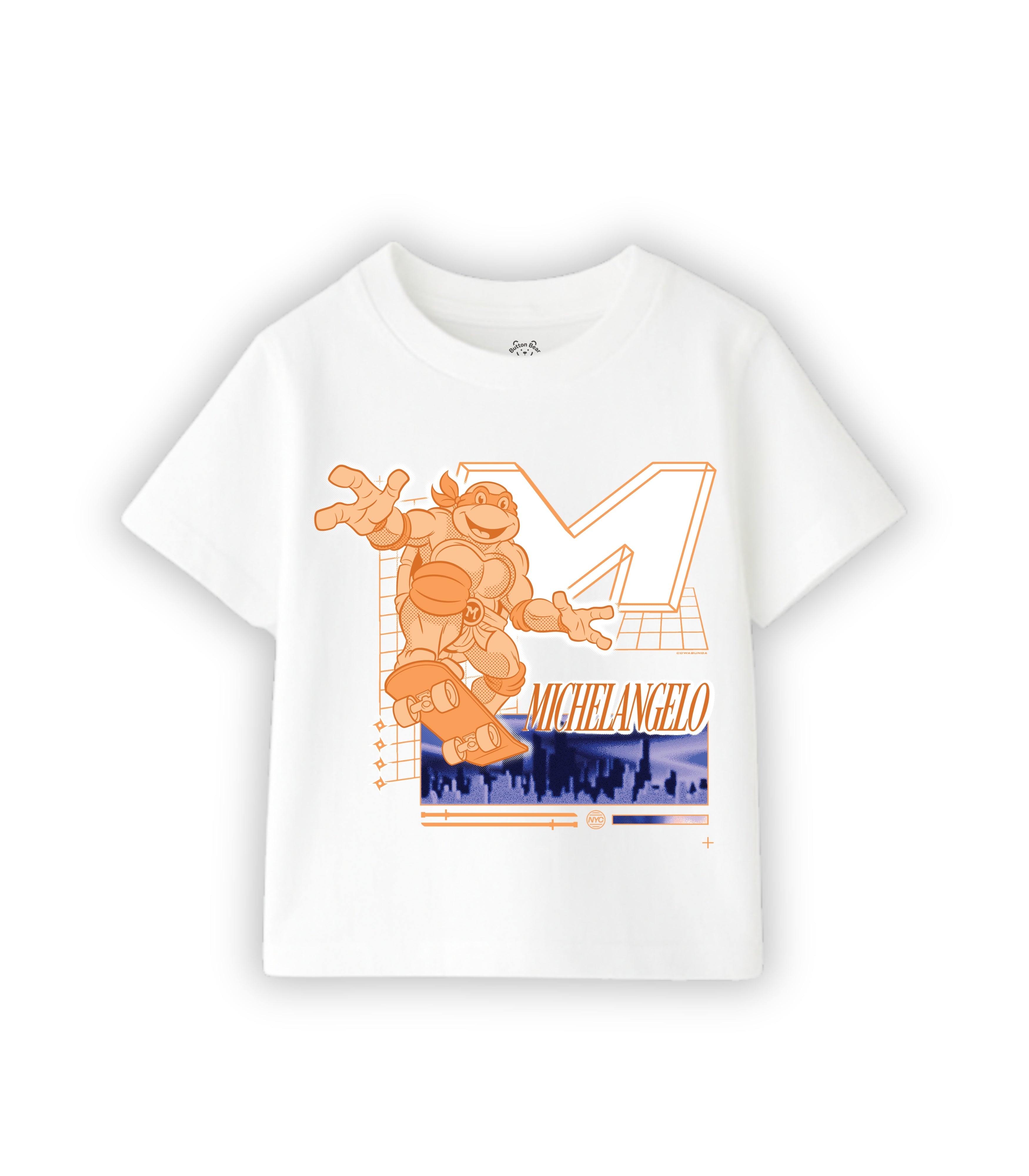 Michelangelo Skate Action Kids T-Shirt – Ninja Turtles