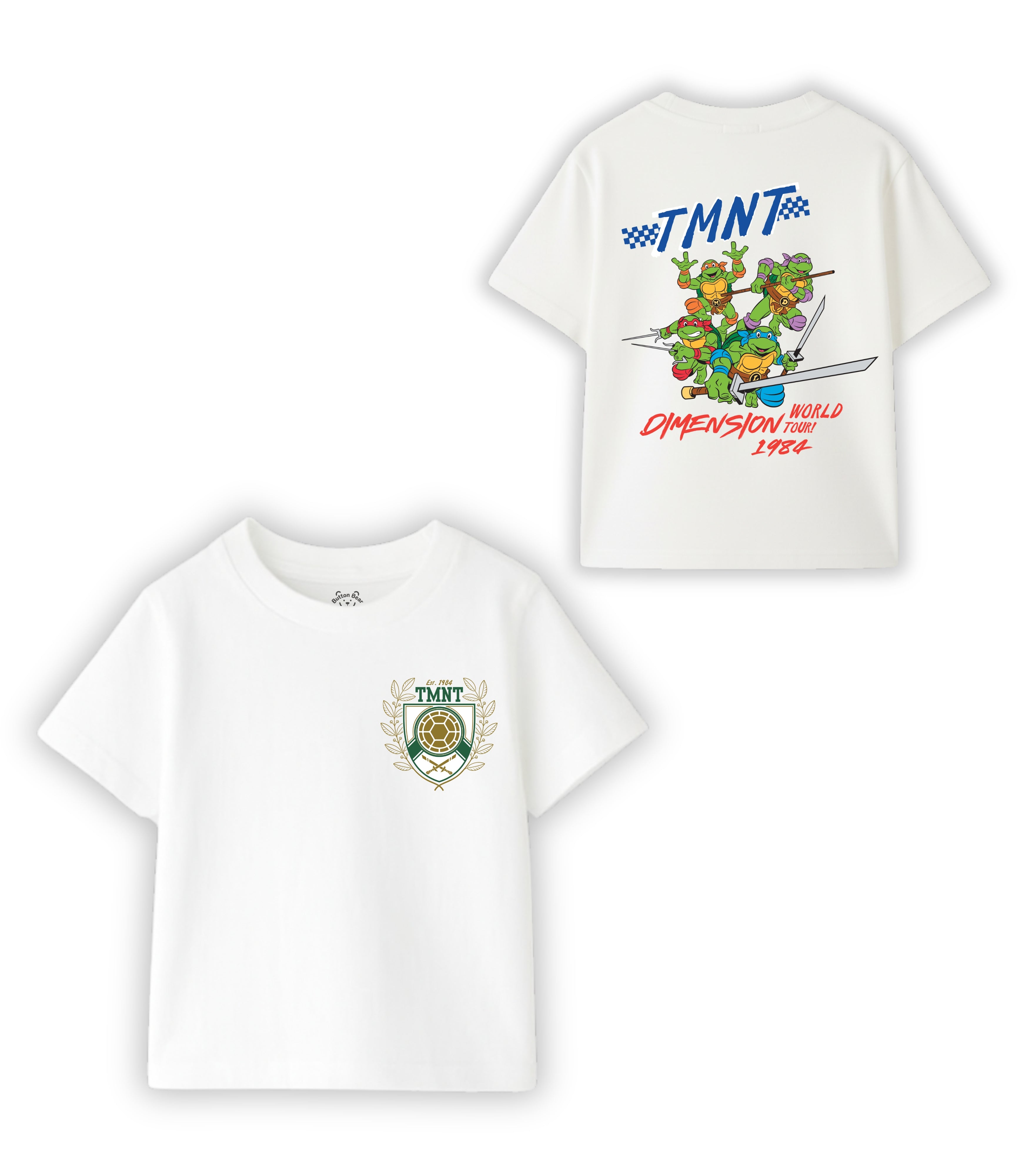 Dimension World Tour 1984 Kids T-Shirt – Ninja Turtles