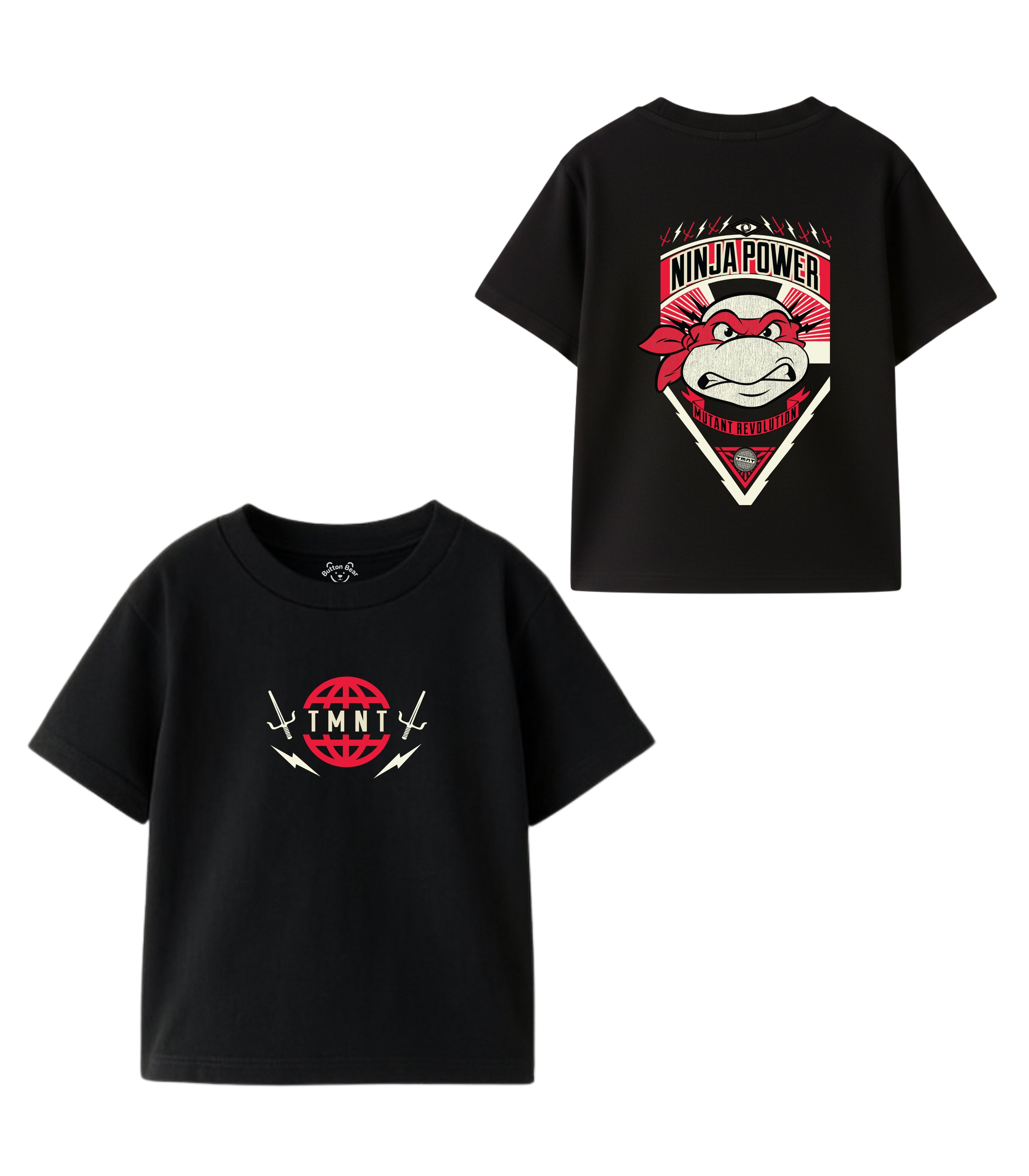 Ninja Power Shield Bold Graphic Kids T-Shirt – Ninja Turtles