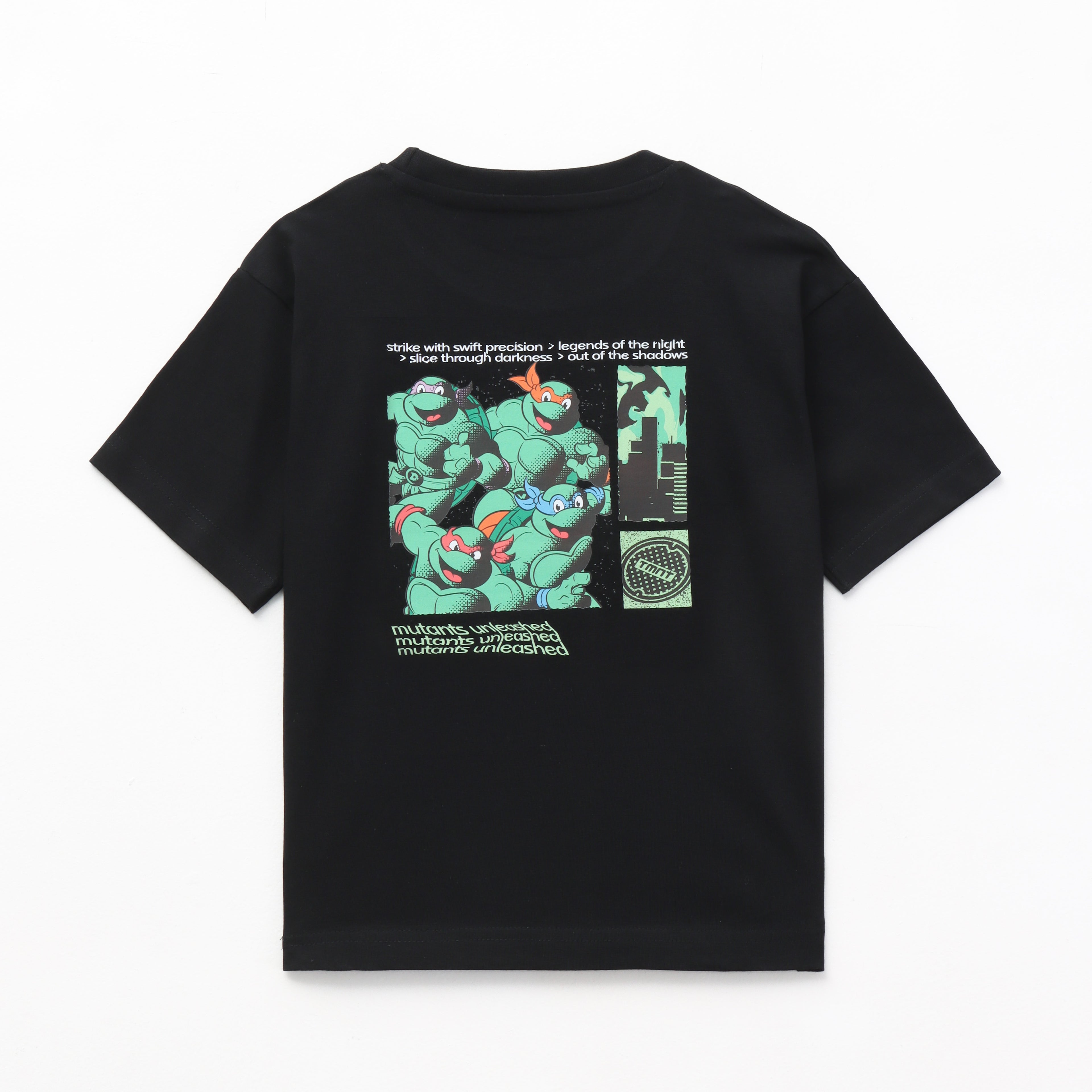 Mutants Unleashed Action Graphic Kids T-Shirt – Ninja Turtles