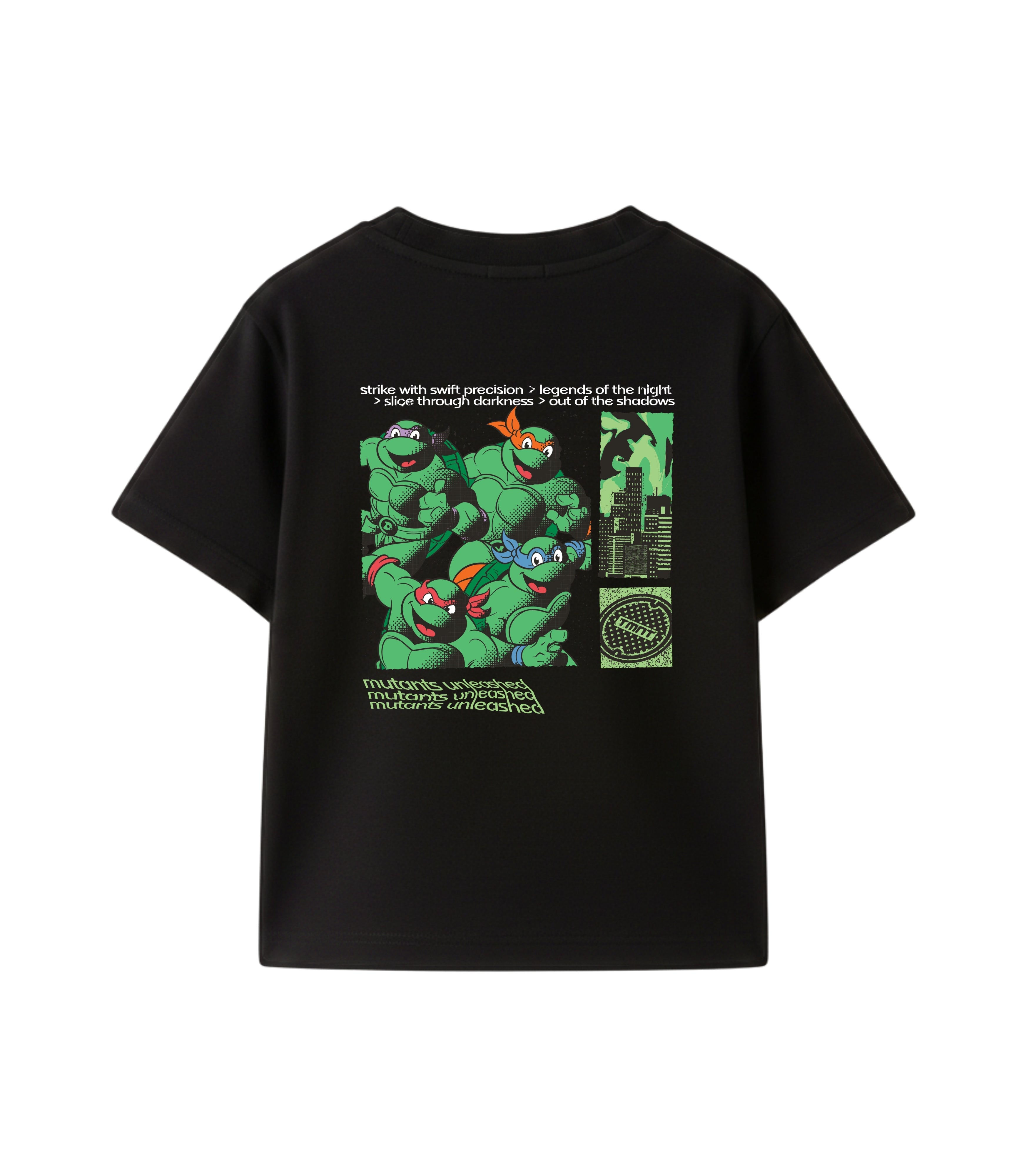 Mutants Unleashed Action Graphic Kids T-Shirt – Ninja Turtles