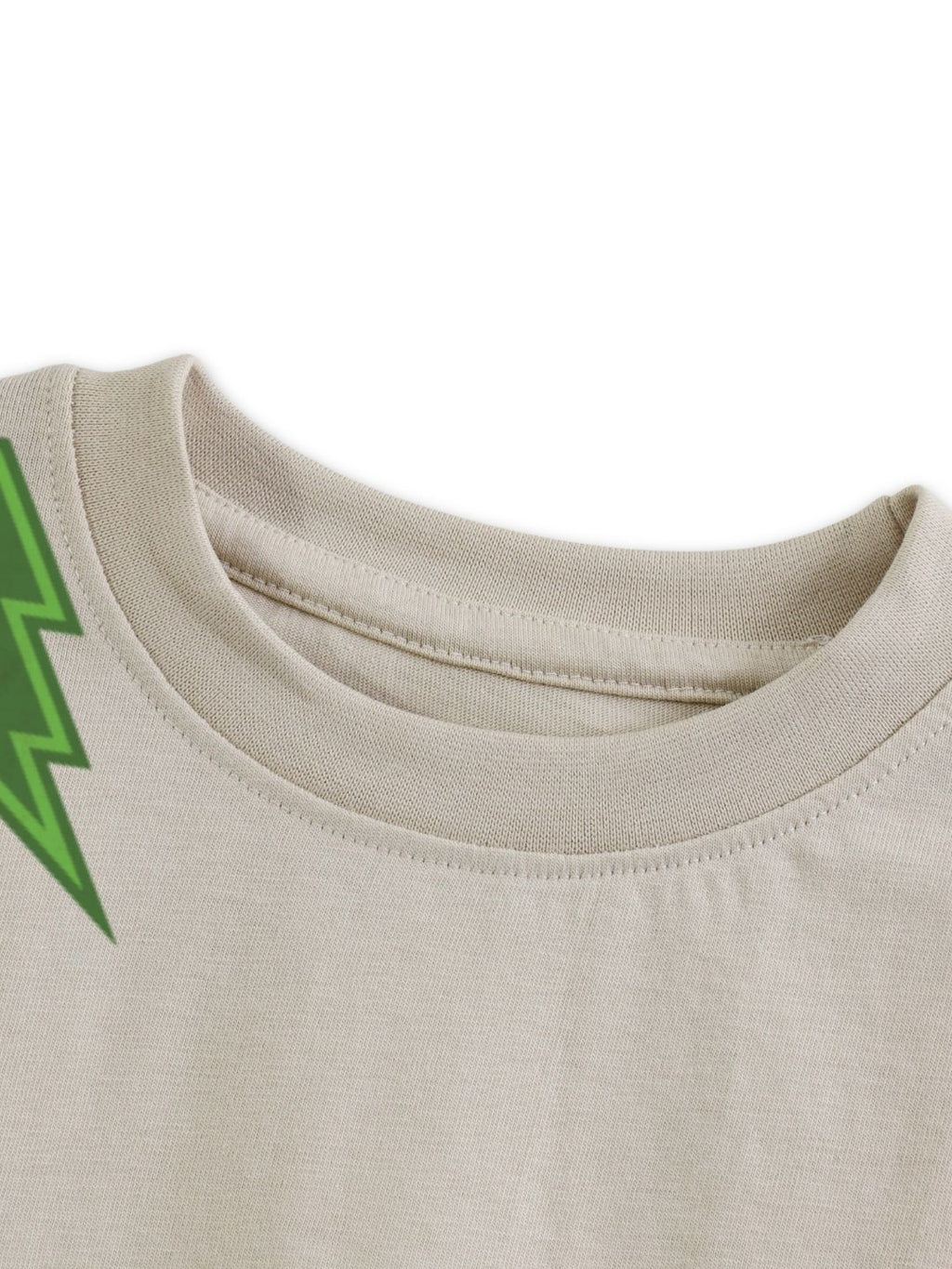 Beige TMNT Ninja Action Graphic Kids Co-Ord Set