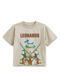 Beige TMNT Leonardo Sword Action Kids Co-Ord Set