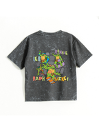 TMNT Logo Kids Boys Acid Wash T-Shirt – Ninja Turtles©