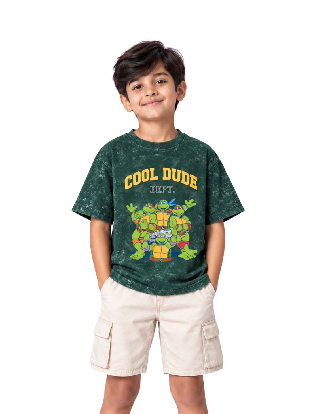 TMNT Team Kids Boys Acid Wash T-Shirt – Ninja Turtles©