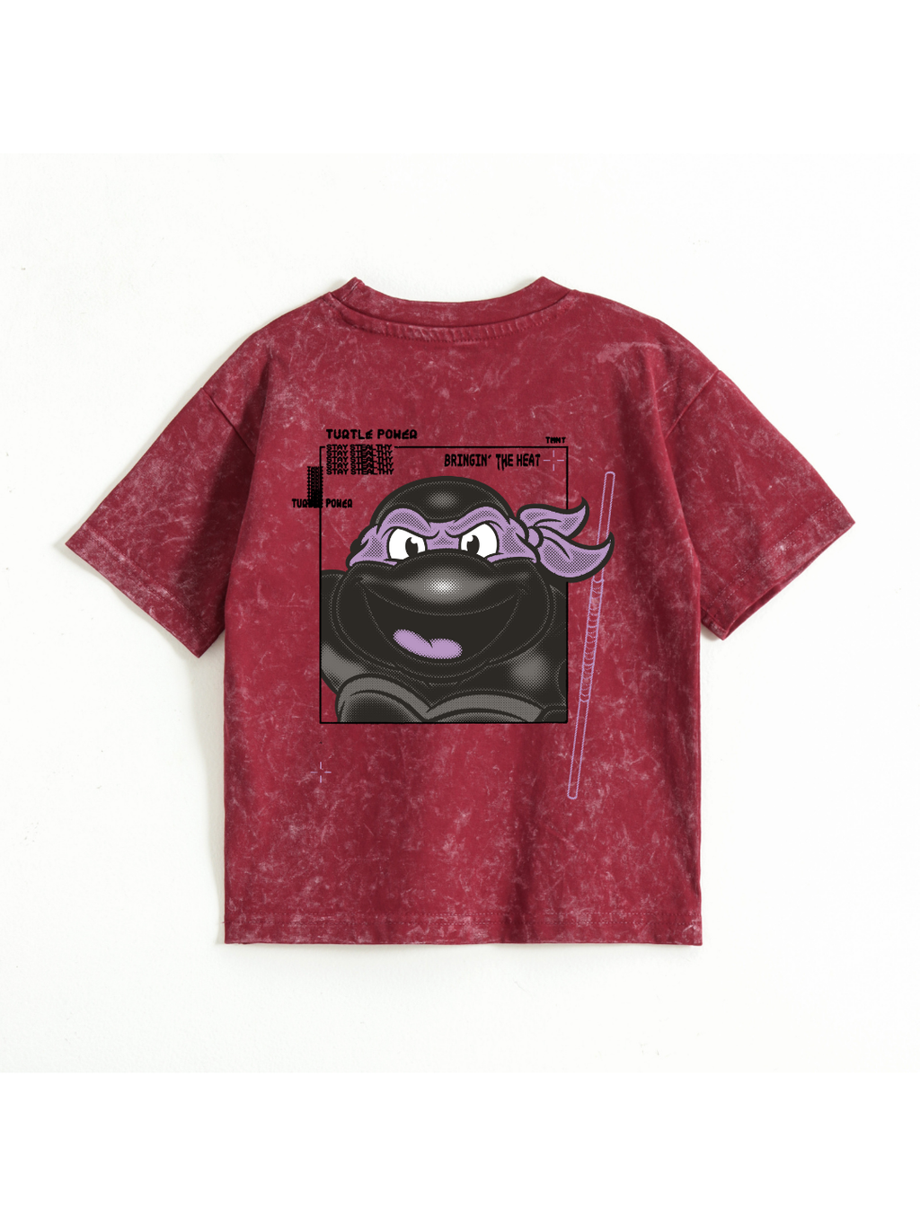 Bold TMNT Street Logo Kids Boys Acid Wash T-Shirt – Ninja Turtles©
