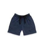 Blue Stripes & Doggy Embroidered Kids Tshirt With Shorts