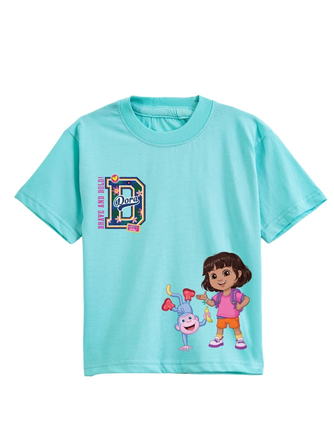 Aqua Blue Dora Brave & Bold Adventure Co-Ord Set for Girls
