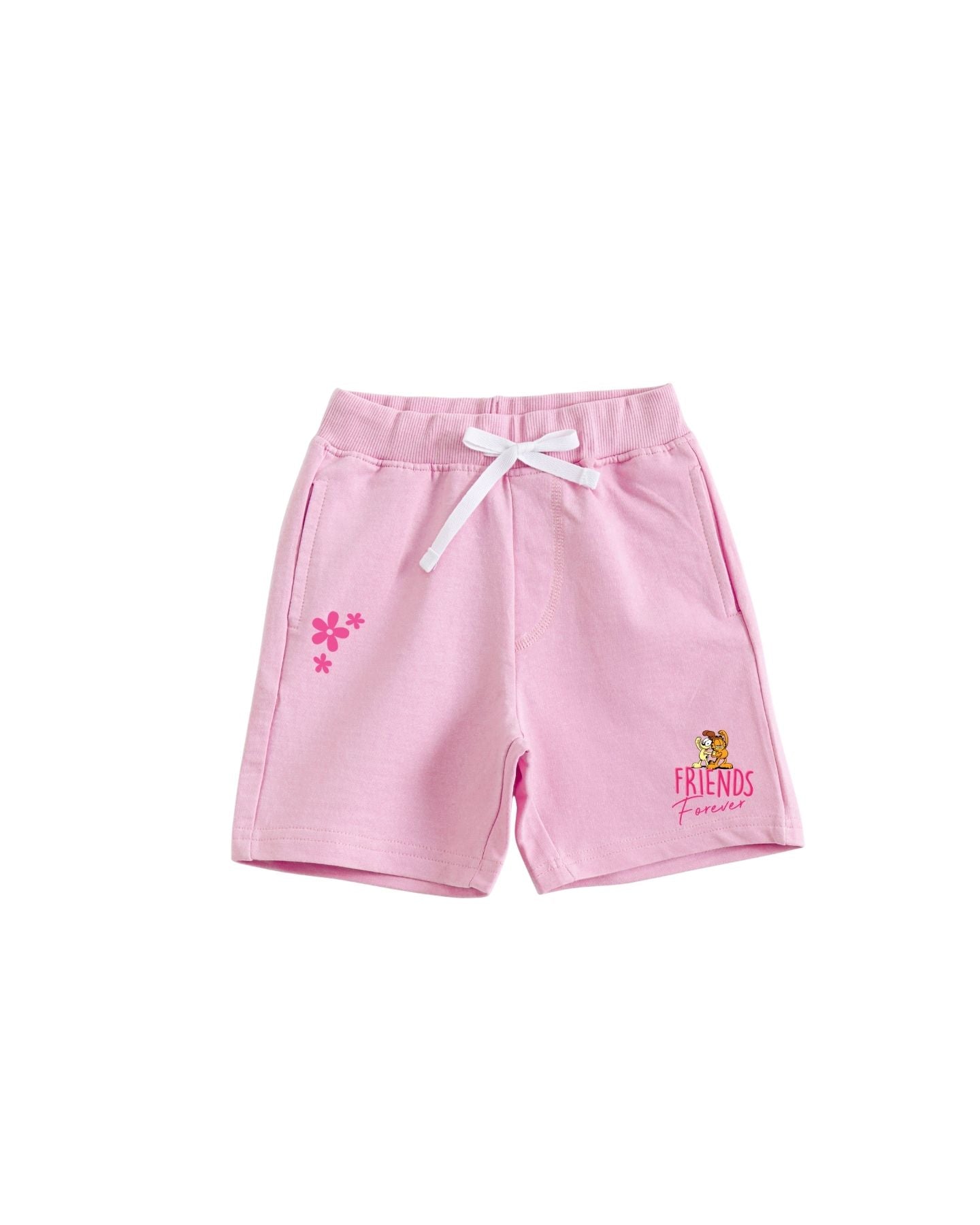Garfield & Odie BFF Graphic Printed Cotton T-Shirt & Shorts Set