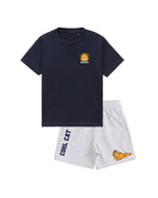 Garfield Cool Cat Graphic Printed Cotton T-Shirt & Shorts Set