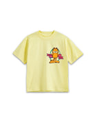 Garfield Yellow Graphic Printed Cotton T-Shirt & Shorts Set