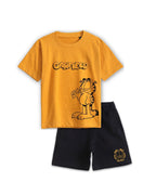 Garfield Classic Graphic Printed Cotton T-Shirt & Shorts Set