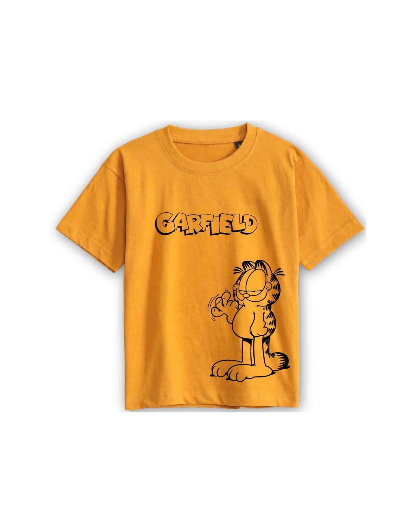 Garfield Classic Graphic Printed Cotton T-Shirt & Shorts Set