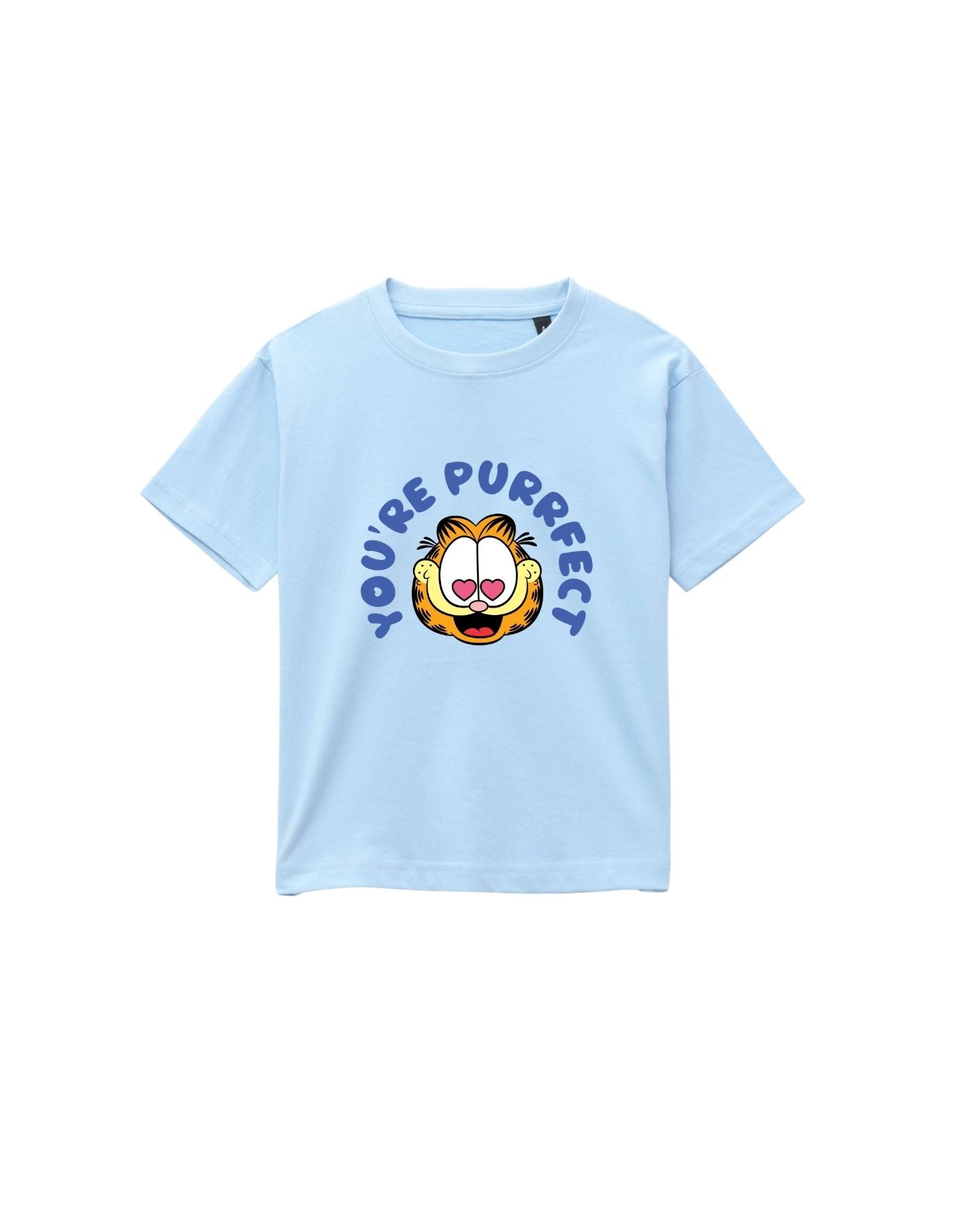 Garfield "You're Purrfect" Graphic Printed Cotton T-Shirt & Shorts Set