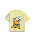 Garfield "Too Cute to Care" Graphic Printed Cotton T-Shirt & Shorts