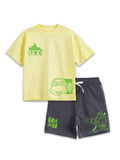 Pastel Yellow TMNT NYC Ninja Action Co-Ord Set for Kids