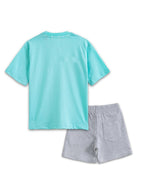 Aqua Blue TMNT Raphael Ninja Action Co-Ord Set for Kids