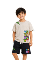 Beige TMNT Ninja Squad Action Co-Ord Set for Kids