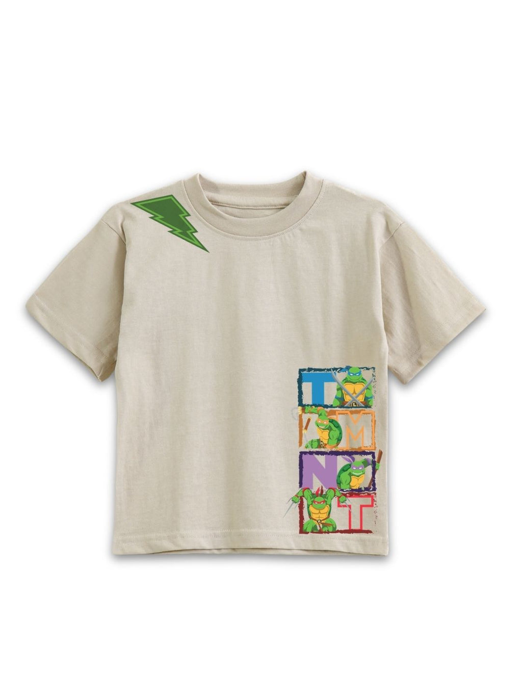 Beige TMNT Ninja Squad Action Co-Ord Set for Kids
